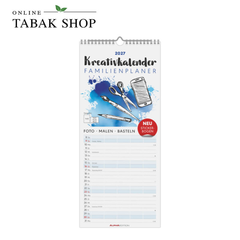 Kreativkalender Familienplaner (Bastelkalender)