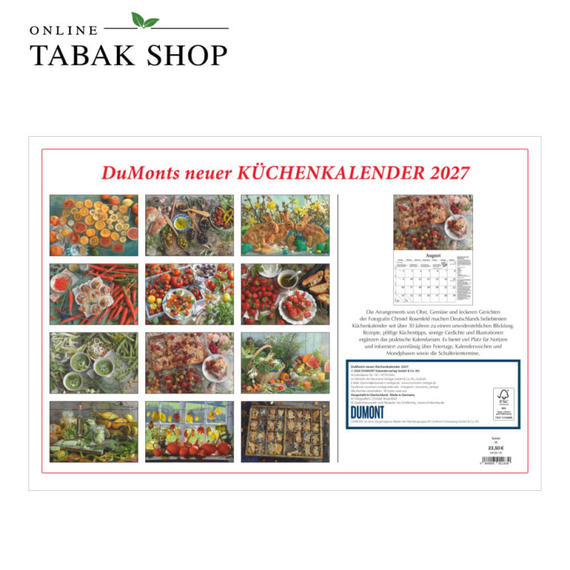 DuMonts neuer Küchenkalender (Broschürenkalender) Rückseite