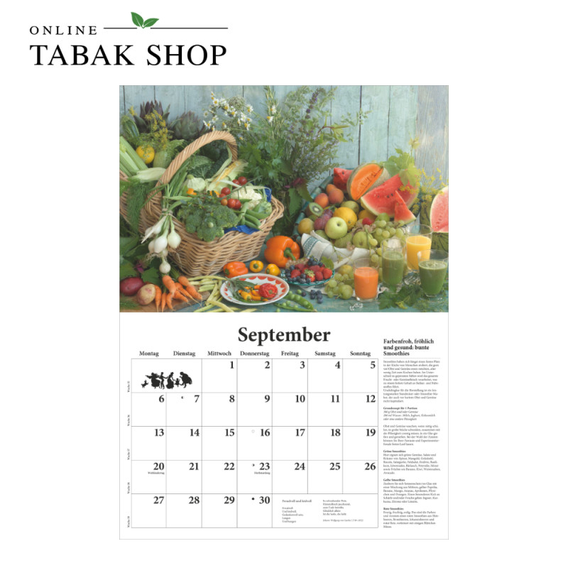DuMonts neuer Küchenkalender (Broschürenkalender) September