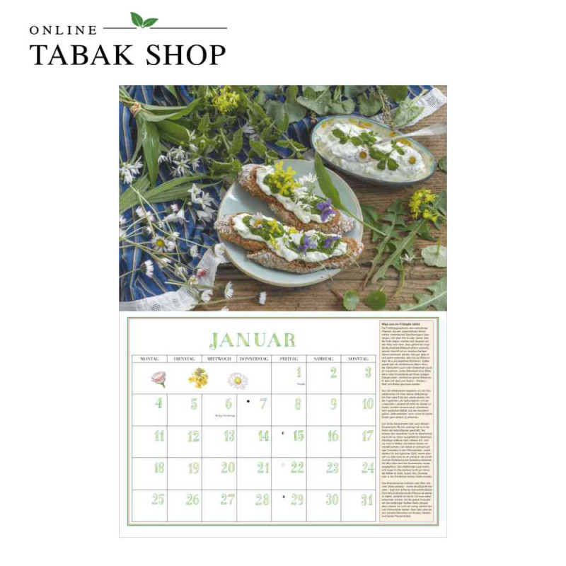 DuMonts Aromatische Kräuter (Broschürenkalender) Januar