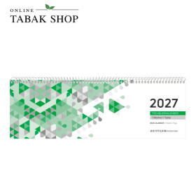 Zettler Tischquerkalender 2027 grün 1W/1S