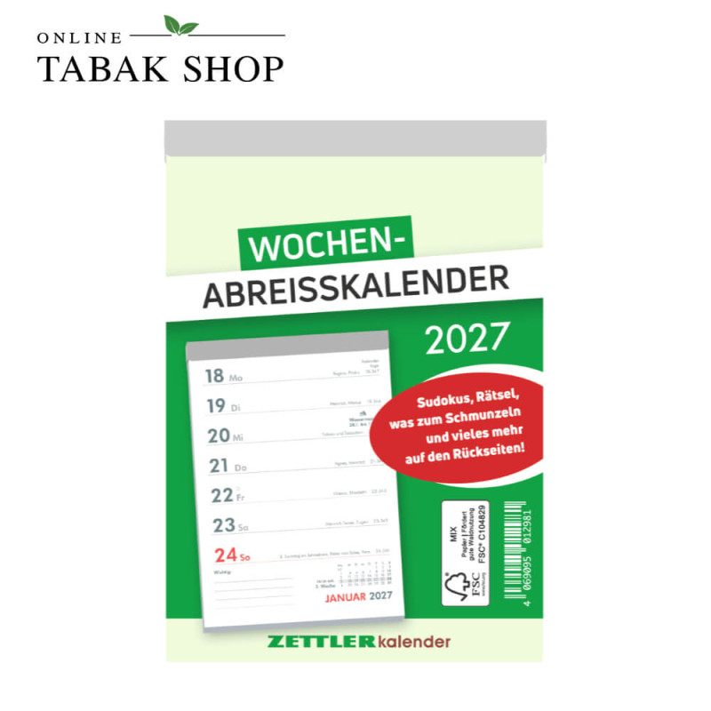 Wochenabreißkalender (Abreißkalender)