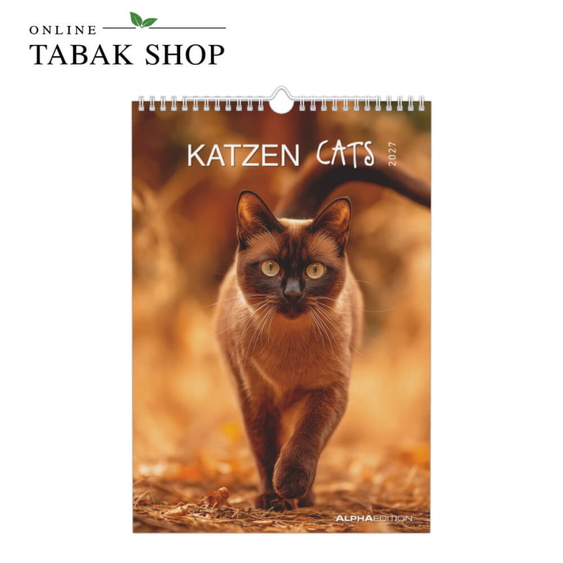 Alpha Edition Katzen Wandkalender 2027