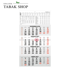 Zettler 4-Monatskalender 2027 rot M