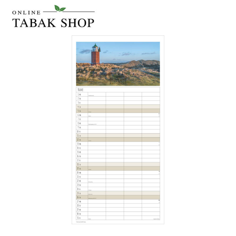 Alpha Edition Seeblicke Kalender 2027 Dezember
