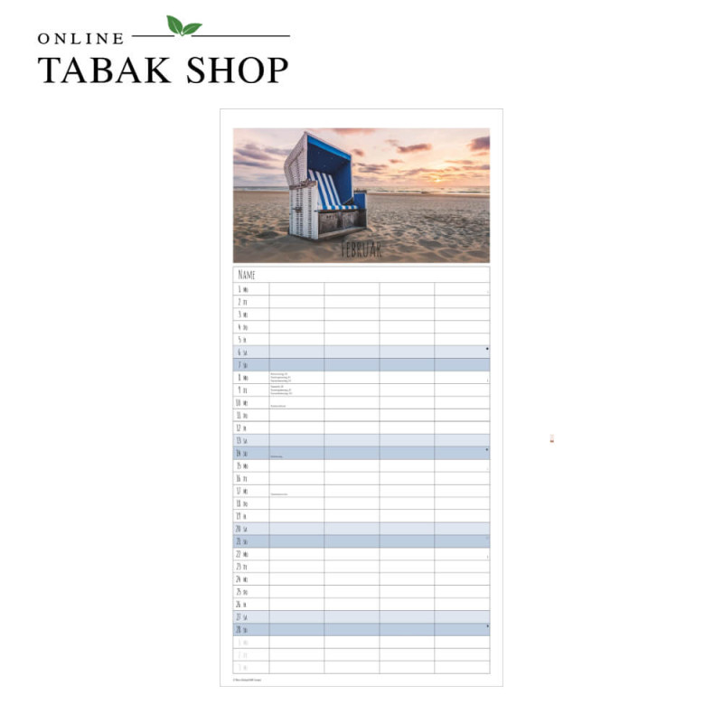 Alpha Edition Seeblicke Kalender 2027 Februar