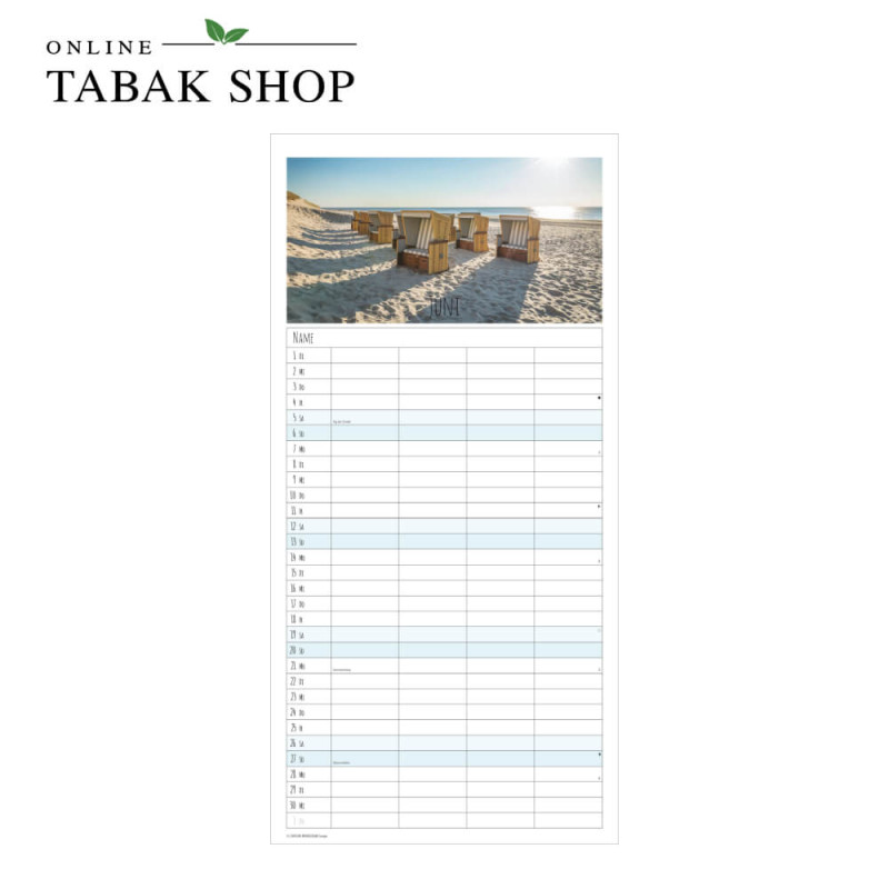 Alpha Edition Seeblicke Kalender 2027 Juni