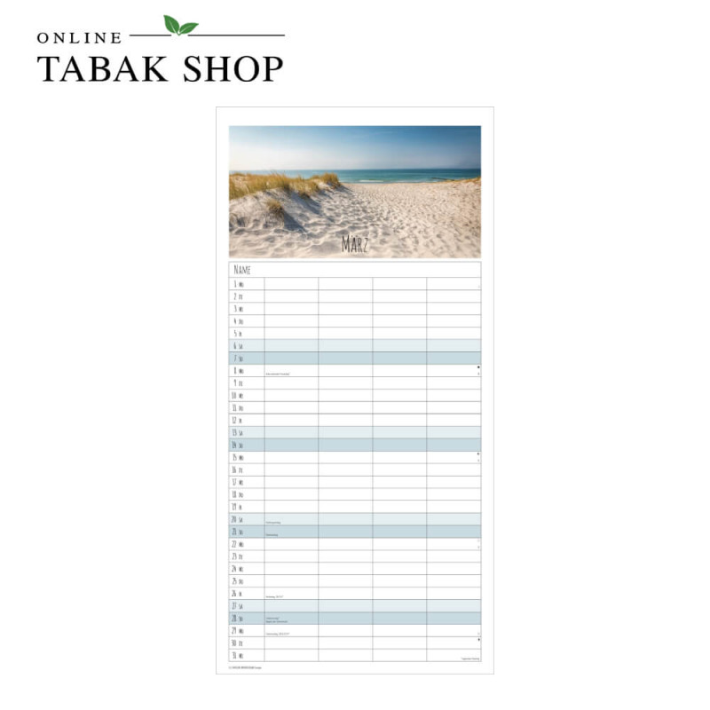 Alpha Edition Seeblicke Kalender 2027 März