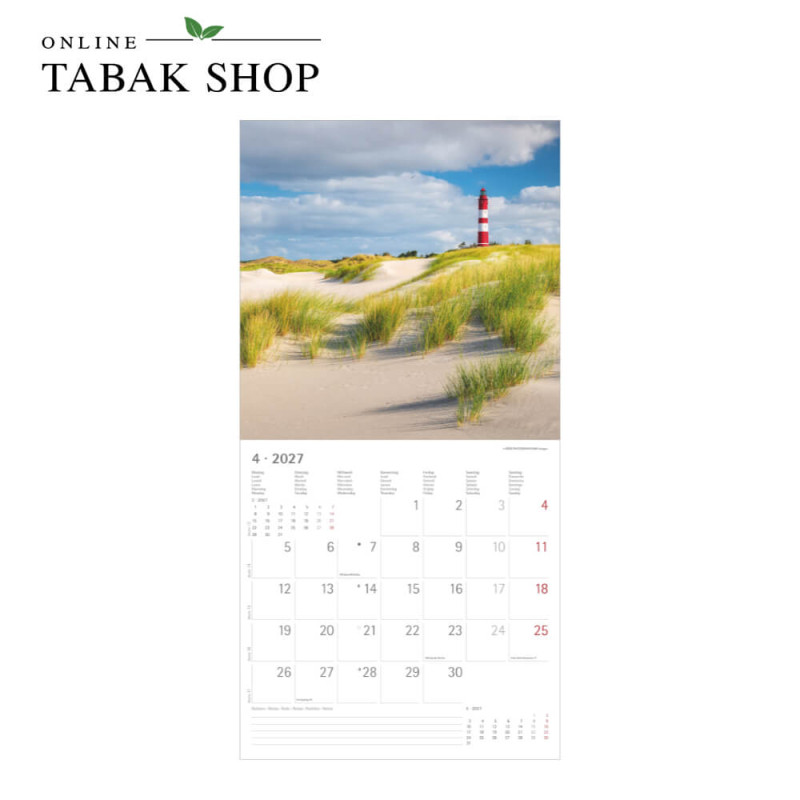 Alpha Edition Seeblicke 2027 Wandkalender April