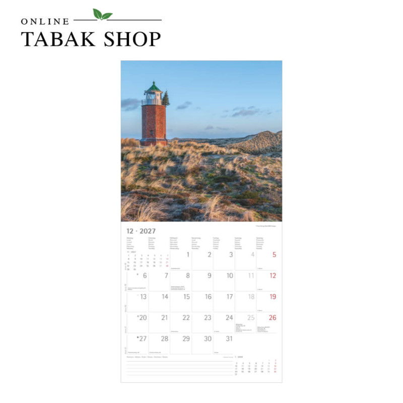 Alpha Edition Seeblicke 2027 Wandkalender Dezember