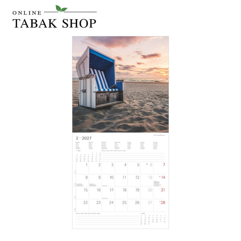 Alpha Edition Seeblicke 2027 Wandkalender Februar