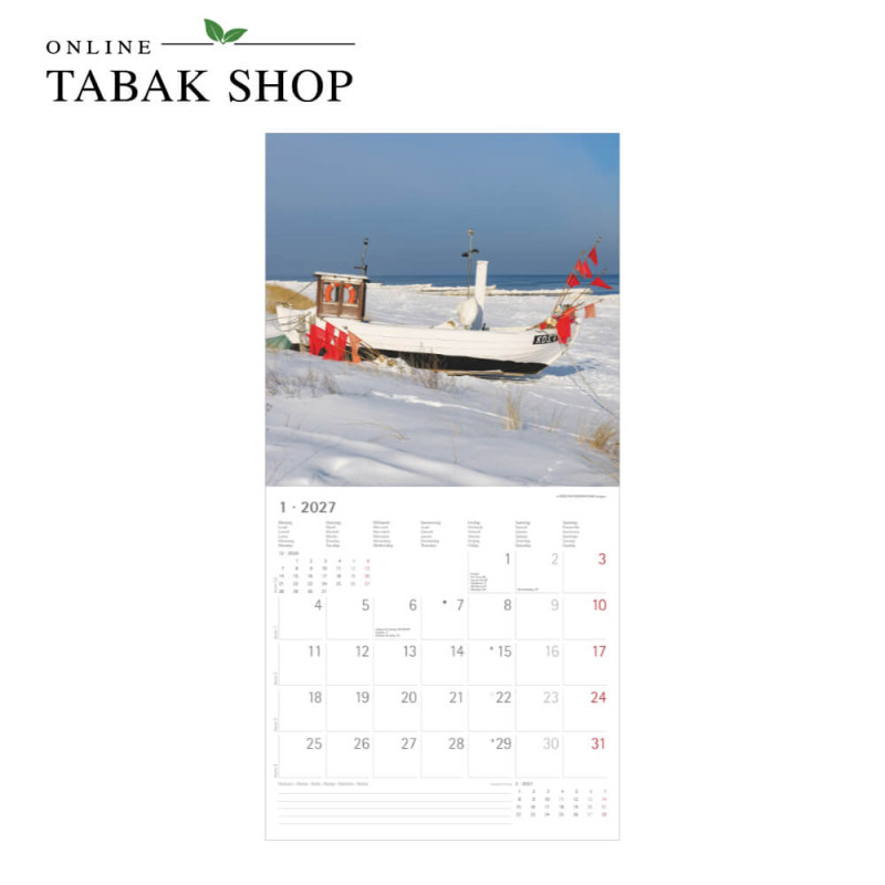 Alpha Edition Seeblicke 2027 Wandkalender Januar