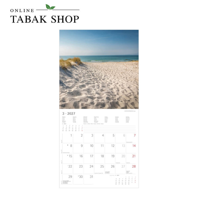 Alpha Edition Seeblicke 2027 Wandkalender März