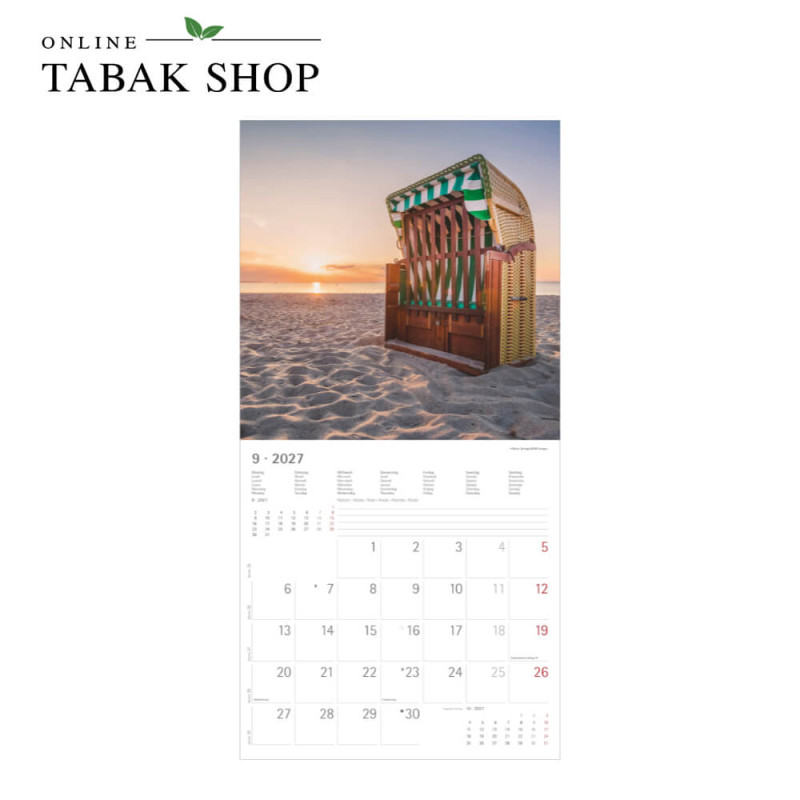 Alpha Edition Seeblicke 2027 Wandkalender September
