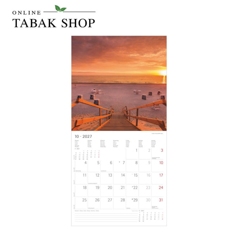Alpha Edition Seeblicke 2027 Wandkalender Oktober