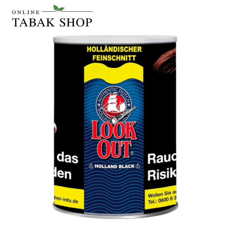 LOOK OUT Holland Black Tabak Dose 150g