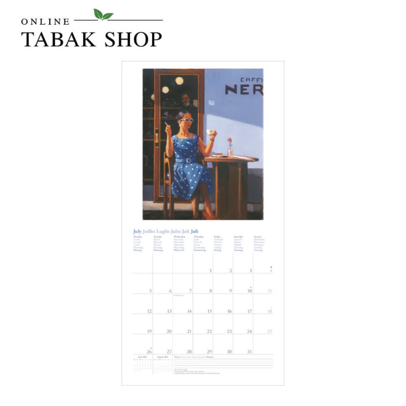 teNeues Jack Vettriano Kalender 2027 mit Kunstdrucken Juli