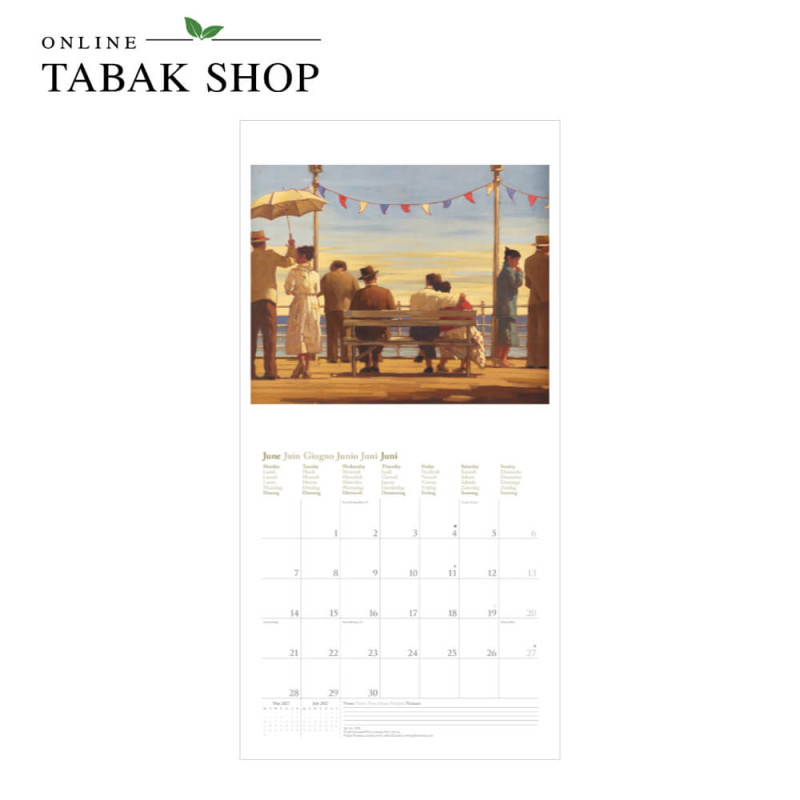 teNeues Jack Vettriano Kalender 2027 mit Kunstdrucken Juni