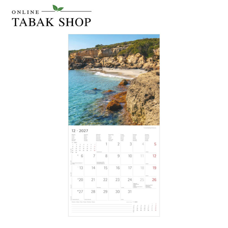 Alpha Edition Summer Dreams Kalender 2027 als Wandkalender Dezember