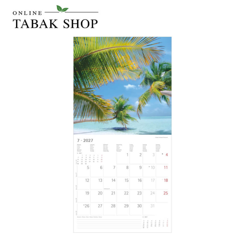 Alpha Edition Summer Dreams Kalender 2027 als Wandkalender Juli