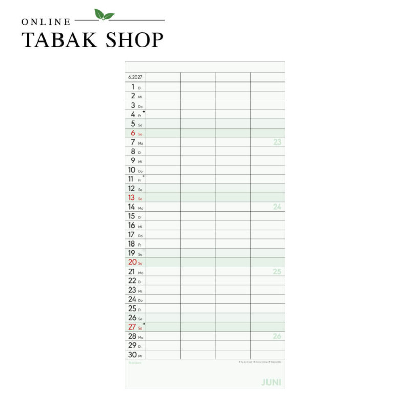 Alpha Edition Superplaner M Familienplaner 2027 mit 4 Spalten Juni
