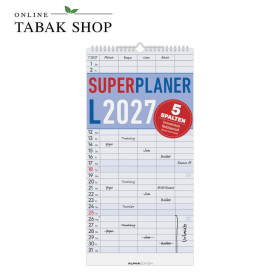 Alpha Edition Superplaner L Familienplaner 2027 mit 5 Spalten