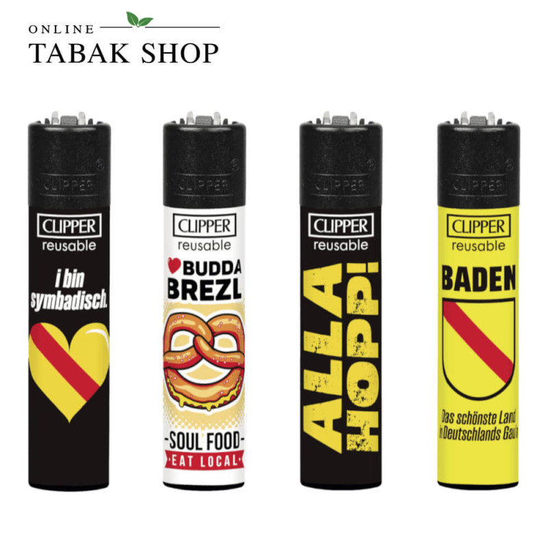 CLIPPER Classic Baden - Feuerzeuge 4er Set