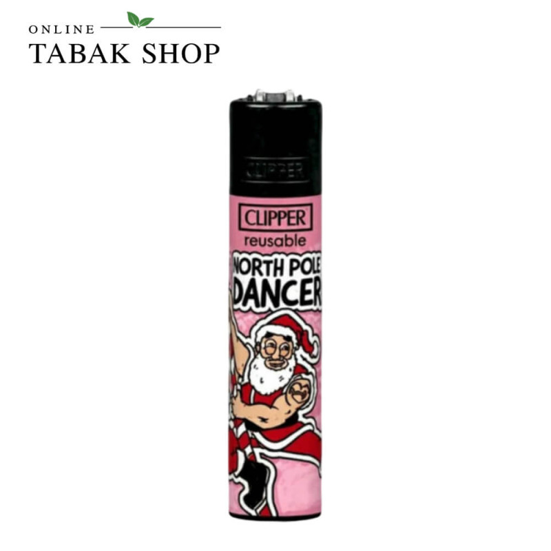 CLIPPER Classic Naughty Santa 2 - Feuerzeuge 4er Set
