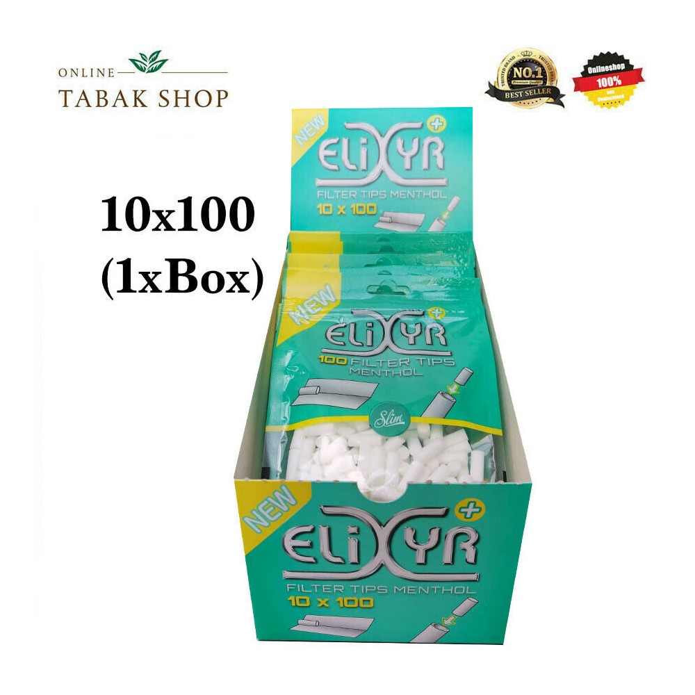 Elixyr Menthol Filter 6mm / 10 Beutel á 100 online günstig kaufen