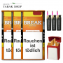 BREAK Orange Tabak (3 x 100g) + 3 Sturmfeuerzeuge + GIZEH Flip Case