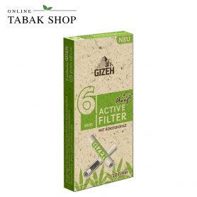 GIZEH Hanf Active Filter 6mm (1 x 10er) - 2,00 €