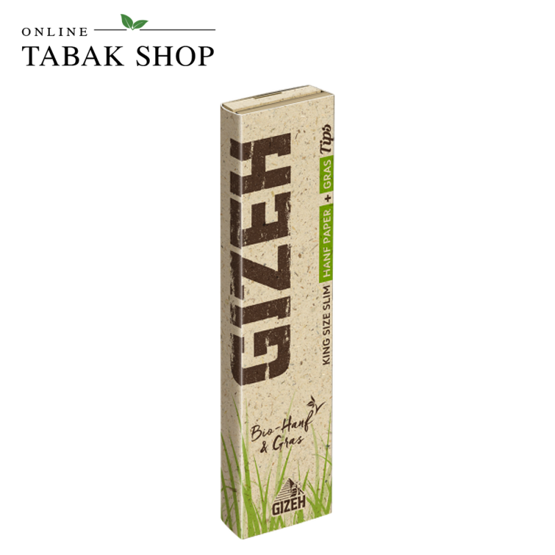 GIZEH Hanf + Gras King Size Slim + Tips (1 x 34er)