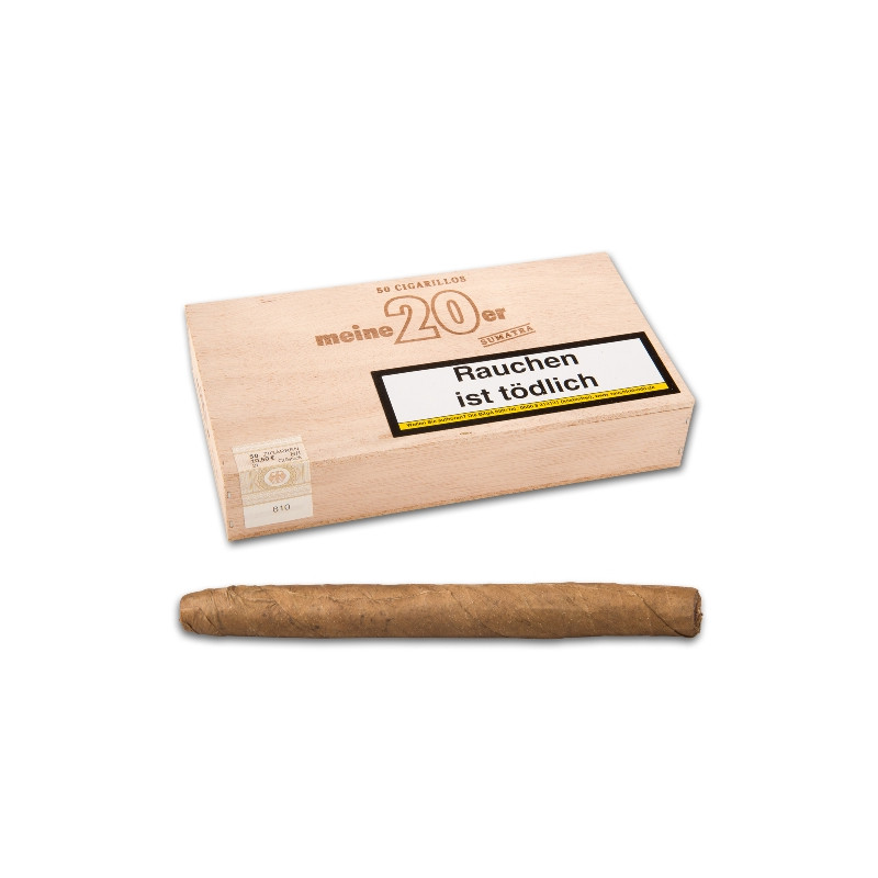 MEINE 20er Sumatra Holzkiste 50 Zigarillos 2
