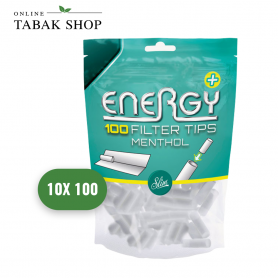 Energy (Elixyr) Menthol Slim Filter 6mm/ 10 Beutel á 100 Stück - 15,90 €