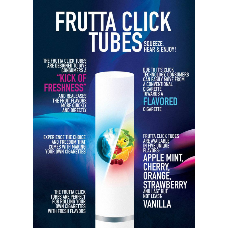Frutta Click Hülsen Cherry (Kirsche) Filterhülse mit Aromakapsel (1x 100er) 2
