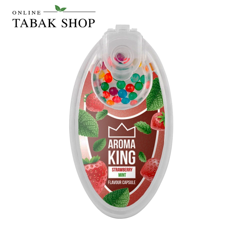 Aroma King Aromakapseln Erdbeer Strawberry Mint (1x 100er)