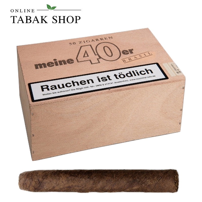 MEINE 40er "Brasil" Zigarren 50er Holzkiste