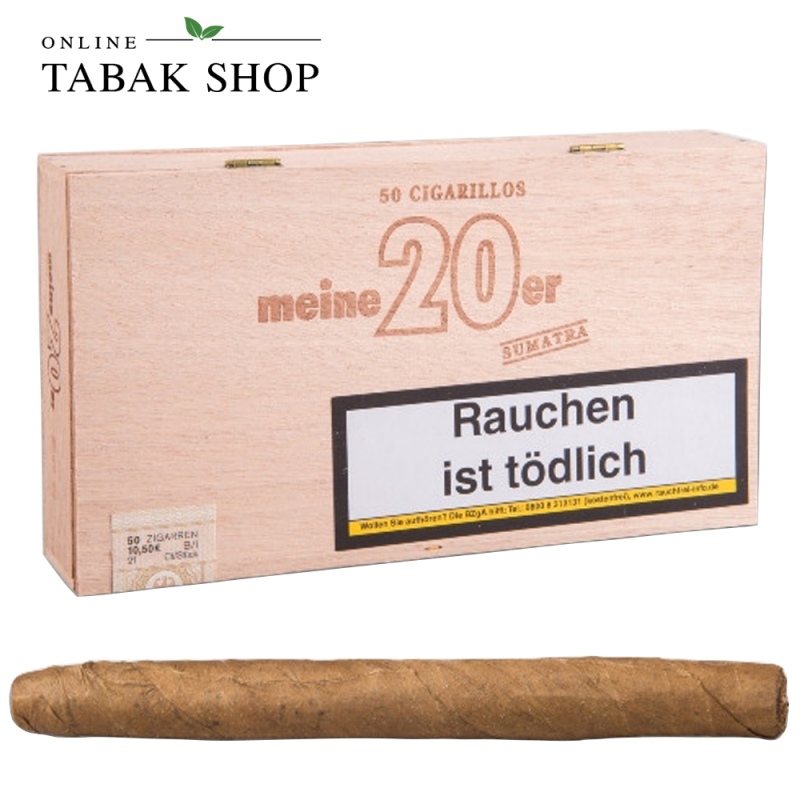 MEINE 20er Sumatra Holzkiste 50 Zigarillos