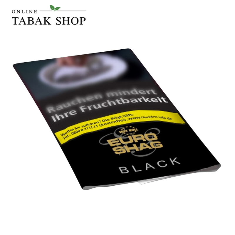 EURO SHAG "Black" (Zware) Feinschnitt-Tabak 30g Pouch