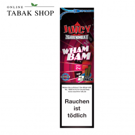 Juicy Blunt Rolls Zigarrenumblatt Wham Bam 2er - 1,20 €