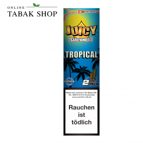 Juicy Blunt Rolls Zigarrenumblatt Tropical 2er - 1,20 €