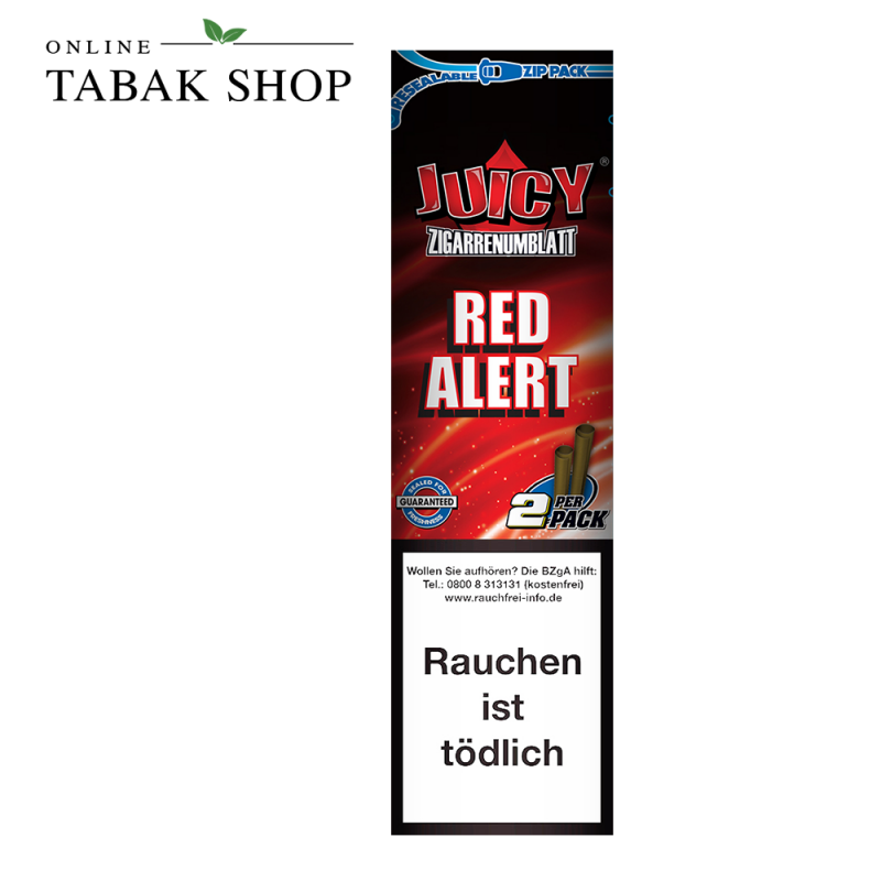 Juicy Blunt Rolls Zigarrenumblatt Red Alert 2er