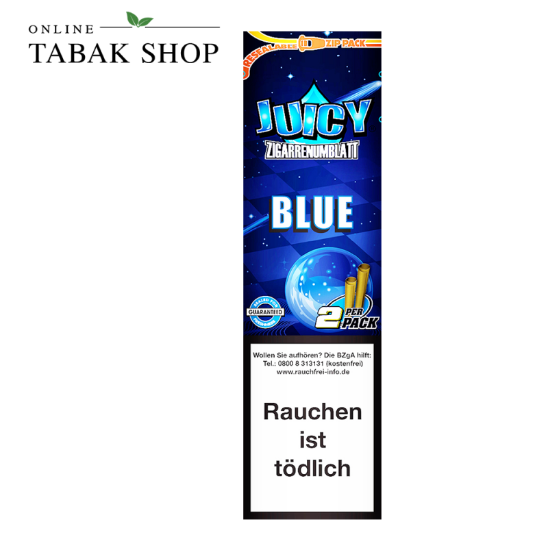 Juicy Blunt Rolls Zigarrenumblatt Blue 2er