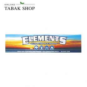 Elements King Size Slim 1x32 Blättchen aus Reispapier