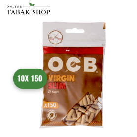 OCB Unbleached Virgin Slim Filter (10x 150er) - 12,00 €