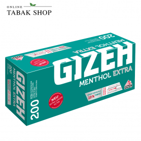 GIZEH Menthol EXTRA Hülsen (1x 200) - 1,90 €