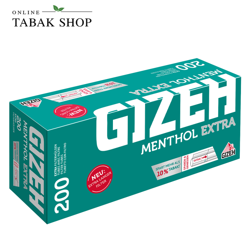 Gizeh Menthol Extra Hülsen 200er Packung
