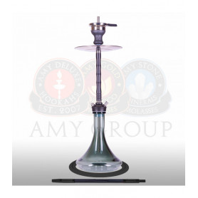 Amy Deluxe Shisha 006.01 UNIO Black (Matt schwarze Säule) (77cm)