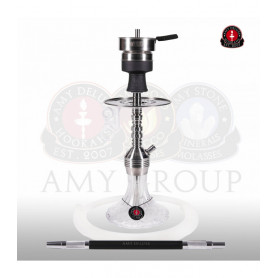 Amy Deluxe Shisha 115.03 Xpress Class Mini Clear (Edelstahl Säule) (46cm)
