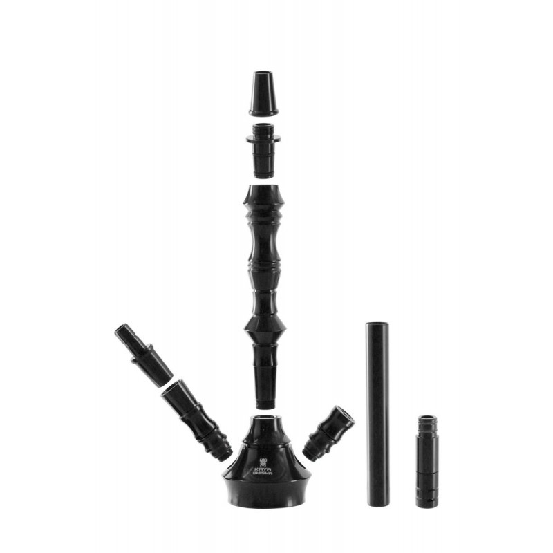 Kaya Shisha Clear ELOX 480 BORO Sebulba Schliff 2S - schwarz (ca. 59cm)